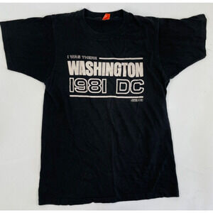 Vintage Rare "I Was There 1981 Washington DC" Tee L Single Stitch